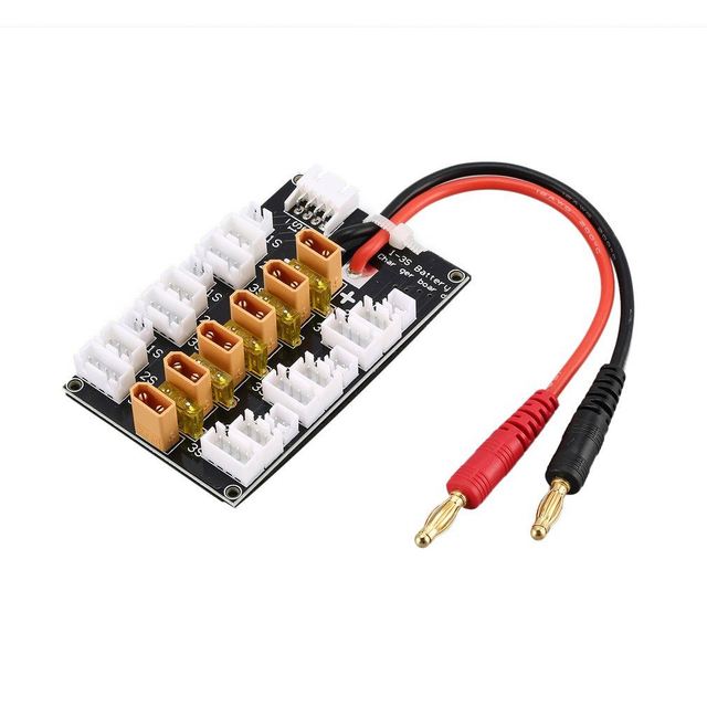 6 Packs XT30 1S-3S 20A XT30 Plug Lipo Battery Parallel Charging Board for IMAX B6 Charger RC Car Drone Balance Charge Toys Parts