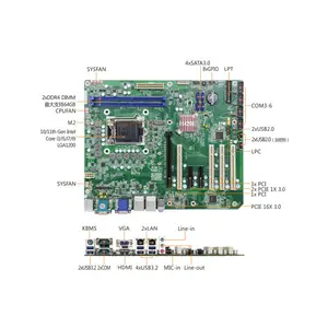 Industrial Embedded PC Computer LGA1200 Intel H420E Chipset 4U Standard Rack Featuring 2*LAN 10*USB 4*COM 1*VGA 1*HD