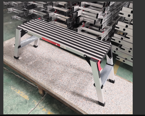 منصة عمل محمولة قابلة للطي من الألومنيوم الأكثر مبيعًا، سعة تحميل 200 كجم، سطح مضاد للانزلاق، قفل يدوي معتمد - Product Image 6