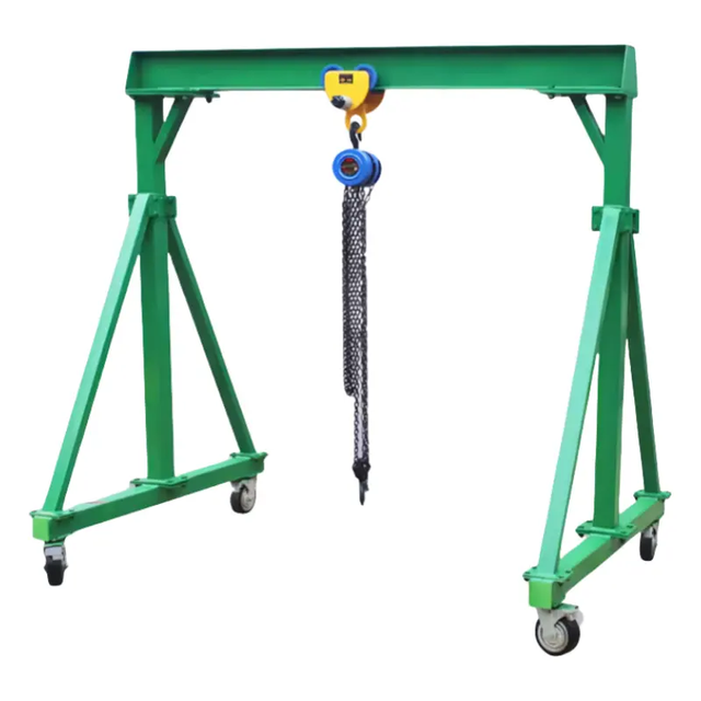 Adjustable Mini Portable Small Gantry Crane Portable Gantry Crane with  Electric Hoist