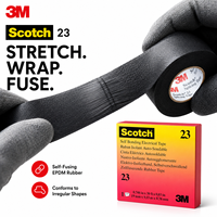 Ruban isolant adhésif sensible à la pression en caoutchouc EPDM simple face 3M 23 pour l'épissure de câbles électriques
