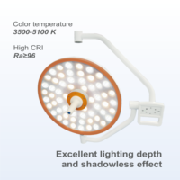 Lampe chirurgicale LED à double dôme certifiée CE avec lampe principale et lampe satellite, CRI élevé 96, éclairage 160000LUX