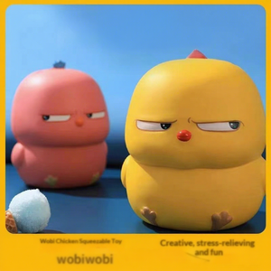 Juguetes de descompresión de pollo amarillo pequeño y lindo, de PU de rebote lento, de plástico, para aliviar el estrés, regalos divertidos para niñas - Product Image 5