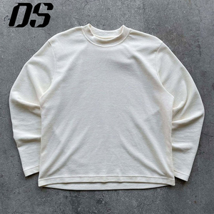 Servizio OEM Produzione Personalizzata Camicia <span class=keywords><strong>Termica</strong></span> a <span class=keywords><strong>Maniche</strong></span> <span class=keywords><strong>Lunghe</strong></span> in Cotone 100% Premium Stile Casual Unisex Tinta Unita - Product Image 1