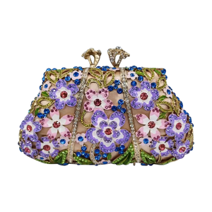 Daiwei Eveningbag Rhinestone Ly Hợp Bow Tùy Chỉnh Pha Lê Ly Hợp Kim Cương Bữa Ăn Tối Túi Bên Túi Cho Phụ Nữ Sang Trọng Túi Xách Ví - Product Image 6