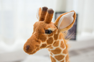 <strong>Large</strong> Realistic Plush <strong>Giraffe</strong> Stuffed Animal Soft Flexible Joint Deer Toy Plush Doll - Product Image 5
