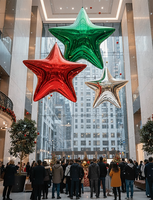 Décoration de fête gonflable géante en forme d'étoile miroir pour événements extérieurs, Noël et autres occasions – Fournitures de fête