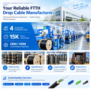 <span class=keywords><strong>Cable</strong></span> de <span class=keywords><strong>Fibra</strong></span> Óptica para Interiores y Exteriores FTTH GJYXCH, G657A G652D, 1 y 2 Hilos, <span class=keywords><strong>Fibra</strong></span> Óptica para el Hogar, 1 km, 2 km - Product Image 4
