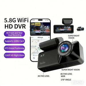 Dash <span class=keywords><strong>Cam</strong></span> GPS 4G Portatile IPS a Doppia Lente con Angolo di Visione 170°, Registratore Video 4K/1080P, WiFi, SIM, Cloud DVR e Controllo tramite App - Product Image 5