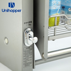 Nhà Sản Xuất Điều Chỉnh Nano Mạ Kéo Xuống Tủ Bếp Lift Giỏ - Product Image 4