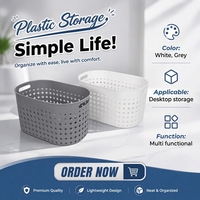 Panier de rangement multifonctionnel en plastique pratique pour la maison, l'hôtel, le bureau, le bureau de travail, pour ranger les serviettes, les vêtements, les collations