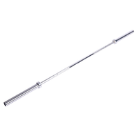Barre d'haltères standard en acier BLD 20 kg, antidérapante, poids réglable, longueur 2,2 m, chromée, 2 roulements, unisexe, pour salle de sport à domicile, haute performance