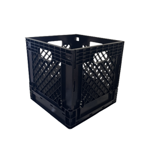 14 Inches Vinyl Record Crate Square Collapsible Plastic Crate