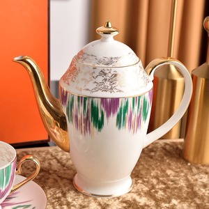 Service à thé en porcelaine fine européenne de luxe, vaisselle en céramique royale de haute qualité, comprend une soucoupe, ensembles à café chaud, thé de l'après-midi à prix réduit - Product Image 2