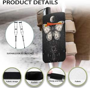 Free sample Four Legs Aluminum <b>Medical</b> Walking Stick Crutch Folding Walker Walking Aid Forearm Adult Walker for Elder <b>bag</b> - Product Image 6