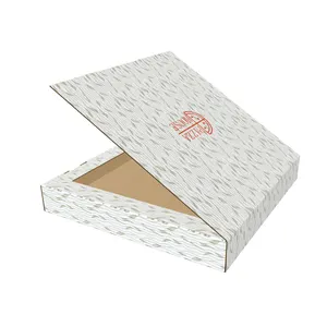 Оптовая продажа, 6 18-дюймовые картонные коробки для еды из крафт-бумаги, упаковочные коробки для пиццы с УФ-покрытием