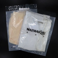Sous-vêtements pour hommes Emballage Curseur Sac Avec Fermeture Éclair Ziplock Trois Côtés Thermoscellage Sac Vêtements Chaussettes Chemise Emballage Sac