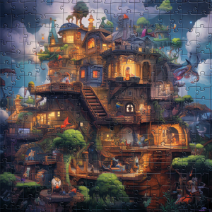 Puzzles 3D en papier pour enfants, design personnalisé par le fabricant, animaux de dessin animé, <span class=keywords><strong>chien</strong></span>, 1000 <span class=keywords><strong>pièces</strong></span>, jeu éducatif, adultes, âge 2-4 ans - Product Image 3