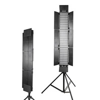 Kit d'éclairage photo pour vlog, éclairage LED pour studio, écran large, 180 W, dimmable, pour diffusion en direct
