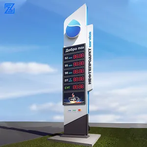 Tankstellenwerbung Totem-Pylon-Schild Diesel Kraftstoff Öl Gas Benzin Led-Gaspreisschild Tafel-Anzeigenbildschirm