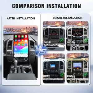 Écran tactile 17,2 pouces Android Auto GPS Navigation Autoradio CarPlay sans fil 8 Go + 128 Go pour Ford F150 F250 F450 Raptor 2015-2020 - Product Image 2