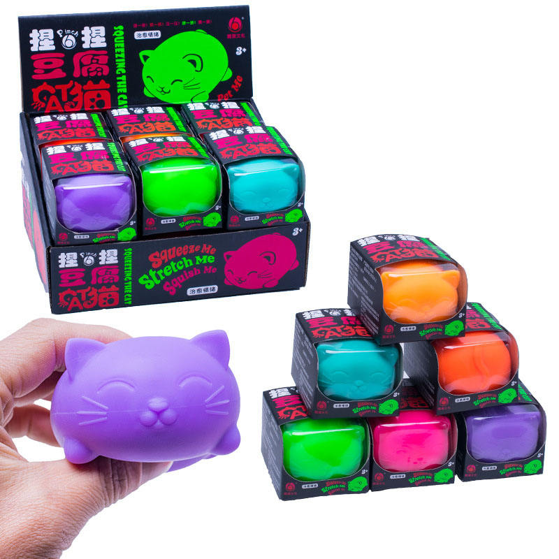Hot Selling Stress Balls Fidget Toys Suit Cool Cat Stress Relief Balls Squeeze Toys for Releasing Pressure