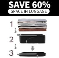 4 ensembles de cubes de rangement de voyage légers et luxueux, design à fermeture éclair, gain de place, accessoires de voyage, organisateurs de bagages extensibles