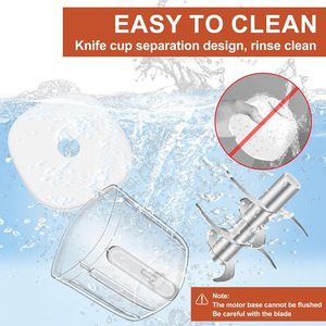 Multifunctional GLASS MINI HOME USE 0.3L/0.6L Capacity 4-blade Electric Food Processor Cutter Household Chopper and <b>Meat</b> <b>Grinder</b> - Product Image 6