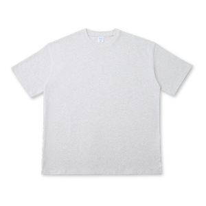 Nouveau T-shirt en coton épais 280 GSM orange pour homme, coupe ample et oversize, style streetwear décontracté, modèle vierge 2026 - Product Image 4