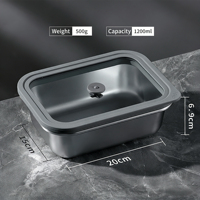 Boîte de conservation sous vide en acier inoxydable de haute qualité - Couvercle en verre épais, compatible avec la pompe à vide pour garder les aliments frais plus longtemps