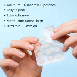 Parches de espinillas hidrocoloides veganos invisibles Derma Dot para cubrir consumibles médicos Zits - Product Image 2