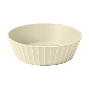 Compras a granel Seguridad duradera y facilidad de uso Beige mate 20Cm Cuenco de polipropileno de lujo Cuenco de plástico Plástico - Product Image 1