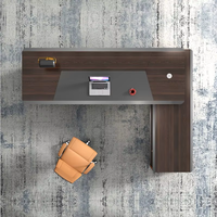 Bureau de direction modulaire en bois au design moderne, poste de travail informatique, mobilier de bureau commercial de luxe pour la maison