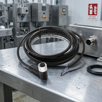 Sensor Aktuator M12 Konektor 8-Pin Betina Kabel Harness Terpasang Jaket PVC/PUR Tanpa Pelindung Kabel Berkode ABD Panjang Kabel Dapat Disesuaikan