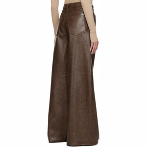 <span class=keywords><strong>Pantaloni</strong></span> di <span class=keywords><strong>pelle</strong></span> marrone <span class=keywords><strong>pantaloni</strong></span> di <span class=keywords><strong>pelle</strong></span> a vita alta su misura <span class=keywords><strong>pantaloni</strong></span> di alta qualità da donna - Product Image 3