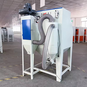 Machine de sablage à sec à commande manuelle PLC haute efficacité, fonctions de polissage et de meulage, fonctionnement sans poussière, pour métal - Product Image 5