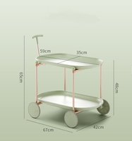 Chariot de rangement mobile moderne de luxe léger, style INS, armoire rotative créative, meuble de rangement simple pour cosmétiques