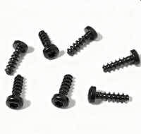 Vis autotaraudeuse Torx à tête cylindrique zinguée noire personnalisée en usine OEM avec extrémité plate