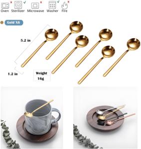18/8 Stainless Steel <b>Spoon</b> Hot Selling Kitchen Tableware <b>Spoon</b> Dining Round Shape Coffee Stainless Steel Coffee <b>Spoon</b> - Product Image 2