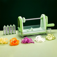 Hete Aanbieding Plastic Multifunctionele Spiralisnijder 5-Blads Groente-Aardappel Snijder Ecologisch Vriendelijke Snijder