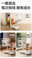 Ensemble de bureau et chaise scolaire ergonomique en plastique JOHOOFURNITURE pour étudiants, table et chaise réglables en hauteur pour chambre et maison