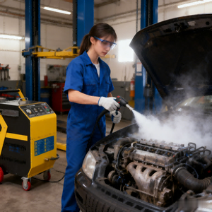 Nettoyeur à glace sèche au CO2 électrique portable, nouvelle génération, haute efficacité, capacité du seau de 30 kg, machine de nettoyage - Product Image 4