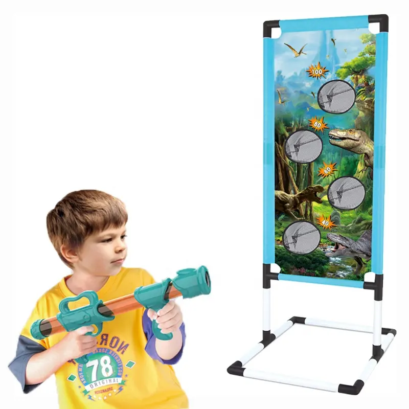 おもちゃの子供2024恐竜エアソフト弾丸銃セット男の子のための射撃銃のおもちゃを再生