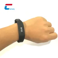 Wristband Factory Price Silicon Wrist Bands Adjustable RFID Silicon Wristband GYM Wristband With Closure