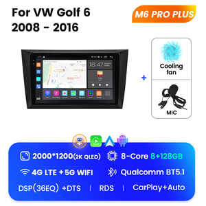 MEKEDE M6 PRO sistema audio multimediale per auto Android 12 QLED per VW <span class=keywords><strong>Volkswagen</strong></span> <span class=keywords><strong>Golf</strong></span> 6 <span class=keywords><strong>2008</strong></span> 2016 - Product Image 4