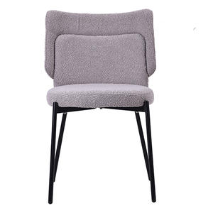 Hiện Đại Chất Lượng Cao Sang Trọng Màu Đen Trắng Ngà Nhà Bếp Nhà Hàng Taupe Màu Be Tuffted Nhung Ghế Ăn Cho Phòng Ăn - Product Image 2