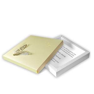 Caja de Invitación de Boda de Cartón de Lujo Personalizada, Cajas de Embalaje de Papel Elegantes con Laminado Mate, Cartón Reciclable - Product Image 2