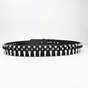 Ceinture en PU haut de gamme pour femmes, texture givrée, nouvelle conception transfrontalière, épingle décorative pour vêtements, en alliage, Jessi JE5941 - Product Image 2