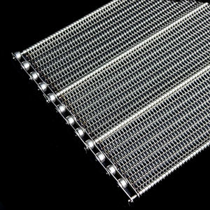 Malla de Alambre de Acero Inoxidable de Grado Alimenticio, Malla Espiral Equilibrada para Panadería, Cadena de Malla Metálica Tejida, Línea de Producción de Bandas Transportadoras - Product Image 4