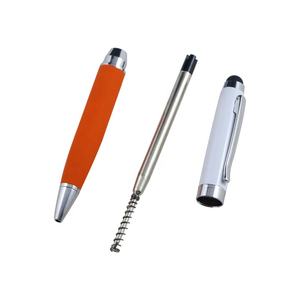 ปากกาลูกลื่นโลหะคุณภาพสูงแบบ 2 in 1 รุ่นใหม่ พรีเมียม ใช้ได้กับหน้าจอสัมผัส สีเงิน  รับสกรีนโลโก้ ของขวัญส่งเสริมการขายสำหรับธุรกิจ - Product Image 3